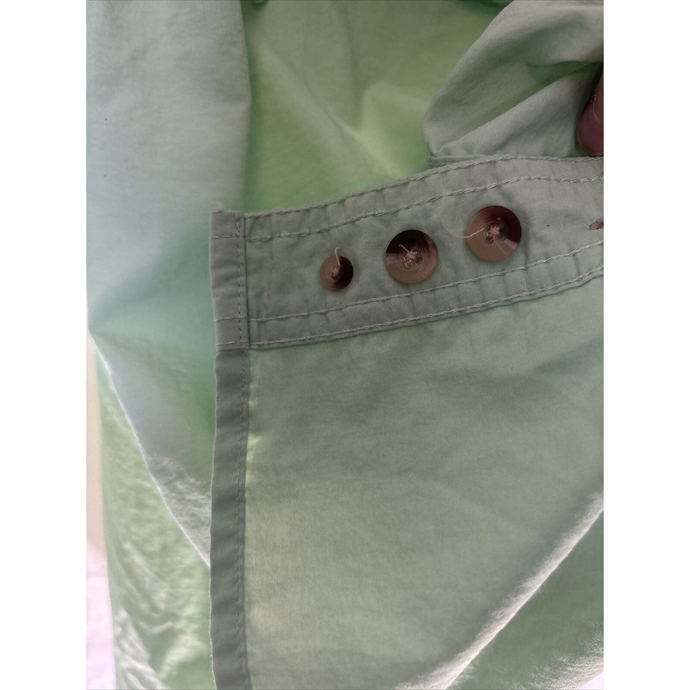 World Wide Sportsman Shirt Mens Large Green Long Sleeve Button Up Medium EUC I12 - Picture 4 of 7
